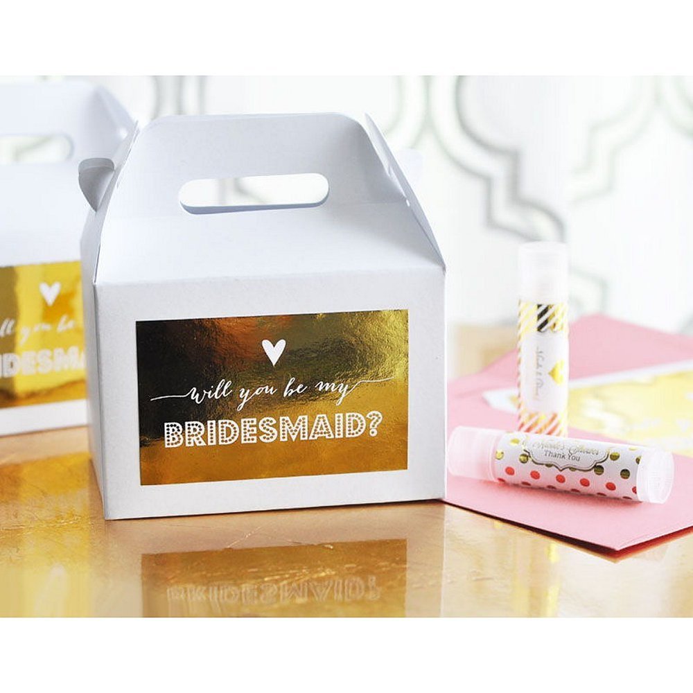 Bridesmaid and Maid of Honor Question Gift Boxes - Set of 8 Assorted