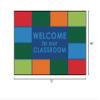 Carpets for Kids KID$Value 48.60 Classroom Welcome Non-Slip Rug 4ft x 6ft Rectangle Multi Color view 2