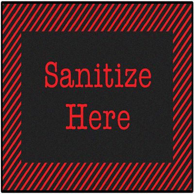 Carpets for Kids KID$Value 37.21 Red & Black Sanitize Classroom Rug 3ft x 4ft 6in Rectangle Black