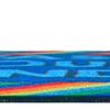 Carpets for Kids KID$Value 37.44 Rainbow Striped Wash Your Hands Classroom Non-Slip Rug 3ft x 4ft 6in Rectangle Blue view 2