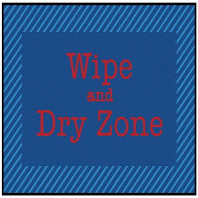 Carpets for Kids KID$Value 37.52 Blue & Red Wipe & Dry Classroom Non-Slip Rug 3ft x 4ft 6in Rectangle Blue