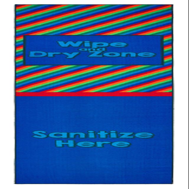 Carpets for Kids KID$Value 38.43 Rainbow Striped Sanitize Classroom Non-Slip Rug 3ft x 12ft Runner Multi Color