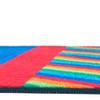 Carpets for Kids KID$Value 38.43 Rainbow Striped Sanitize Classroom Non-Slip Rug 3ft x 12ft Runner Multi Color view 2