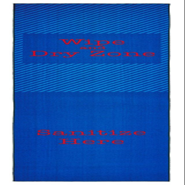 Carpets for Kids KID$Value 38.53 Blue & Red Sanitize Classroom Value Non-Slip Runner Rug 3ft x 12ft Runner Multi Color