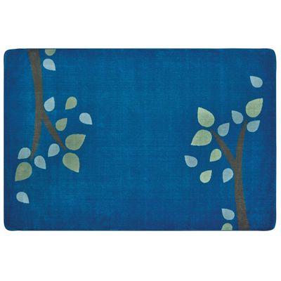 Carpets for Kids 1057 KIDSoft Branching Out Decorative Nursery Room Rug 7ft 6in X 12ft Rectangle Blue