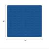 Carpets for Kids 5254 KIDSoft Comforting Circles Tonal Solid Rug Primary Blue 4ft x 6ft Rectangle Blue view 2