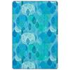 Carpets for Kids 60314 Peaceful Spaces Leaf Decorative Kids Teen Room Rug 4ft x 6ft Rectangle Blue view 1