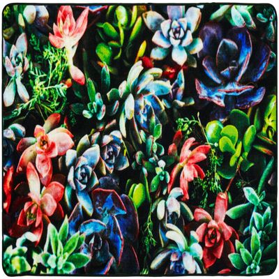 Carpets for Kids Pixel Perfect 61714 Succulent Garden Rug 4ft x 6ft Rectangle Green