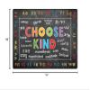 Carpets for Kids 61814 Choose Kind Classroom Chalkboard Look Rug 4ft x 6ft Rectangle Black view 2