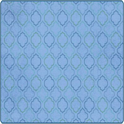 Carpets for Kids 61414 Mellow Morocco Decorative Kids Teen Room Rug 4ft x 6ft Rectangle Blue