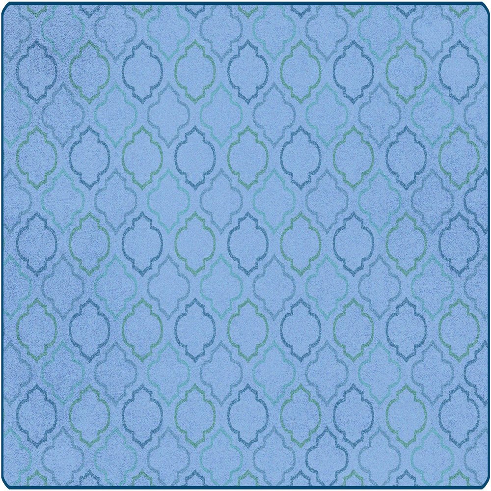 Carpets for Kids 61414 Mellow Morocco Decorative Kids Teen Room Rug 4ft x 6ft Rectangle Blue