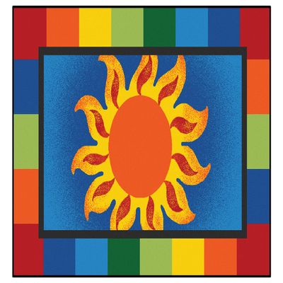 Carpets for Kids KID$Value Rugs 36.14 Sunny Day Value Play Rug 3ft x 4ft 6in Rectangle Blue