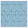 Carpets for Kids 6657 KIDSoft Rainbows Literacy Classroom Kids Teen Room Rug 7ft 6in x 12ft Rectangle Blue view 1