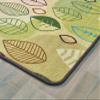 Carpets for Kids 63614 Peaceful Spaces Leaf Decorative Playroom Rug 4ft x 6ft Rectangle Tan Brown view 4