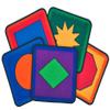 Carpets for Kids KID$Value Plus 3897 Simple Shapes Individual Seating Set of 12-16in Squares Multi Color view 1