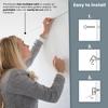 STAS Cliprail Pro Picture Hanging System Set White - Covers 4.92 ft of Wall Space - Heavy Duty Picture Rail & Art Hanging Gallery Kit Without Nails - for Home or Museum (Includes 2 Hooks & Cords) view 4