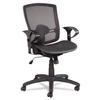 Alera ET4218 Etros Series Mesh Mid-Back Synchro Tilt Chair, Mesh Back/seat, Black view 1
