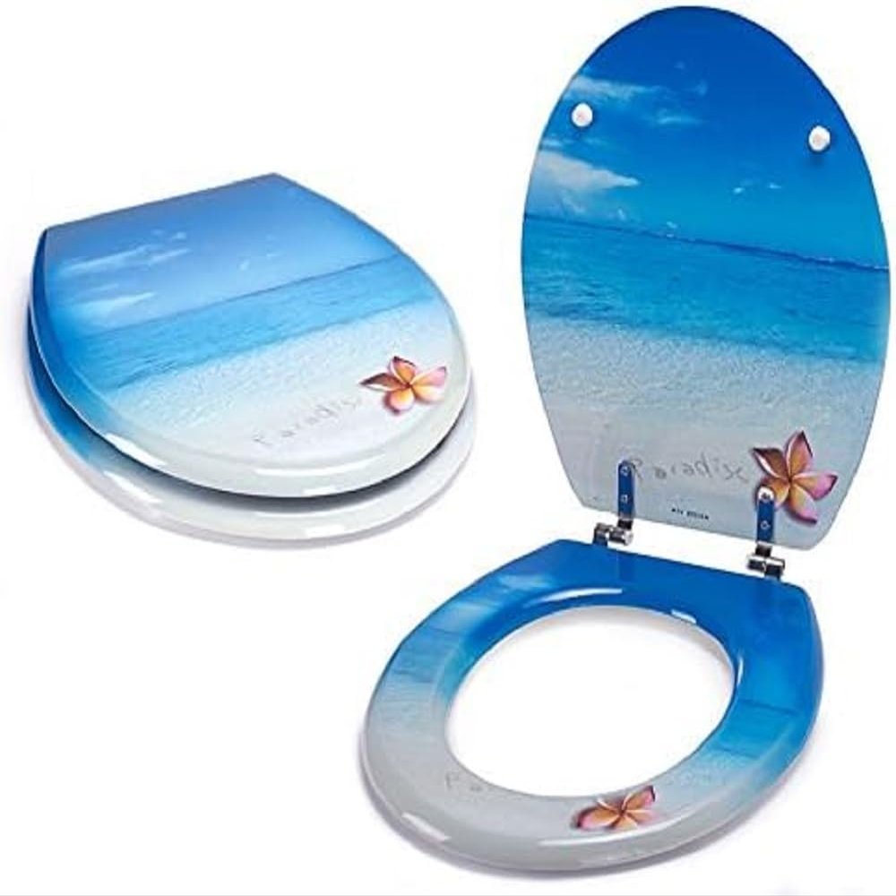 MSV" MDF Toilet SEAT Paradise, Multi-Colour