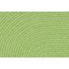 Super Area Rugs Lullaby Oval Braided Rug Durable Playroom Carpet, Solid Lime Green, 2' X 3' Oval view 3