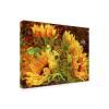 Trademark Fine Art Four Sunflowers by Mandy Budan Wall Hanging, 18" x 24" view 1