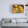 Trademark Fine Art Four Sunflowers by Mandy Budan Wall Hanging, 18" x 24" view 3
