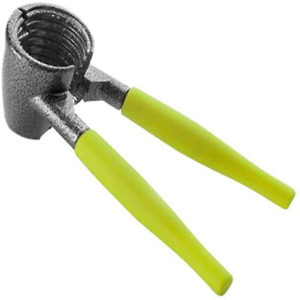 IBILI Cast Aluminium/Plastic Nutcracker, Silver/Green, 18 cm