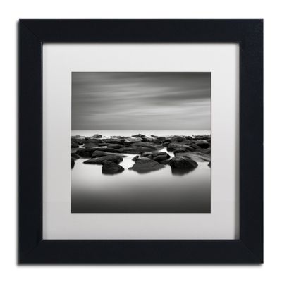 Trademark Fine Art High Tide by Dave MacVicar Frame, 11 by 11", White Matte