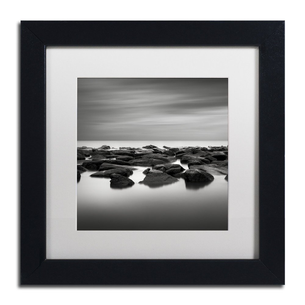 Trademark Fine Art High Tide by Dave MacVicar Frame, 11 by 11", White Matte