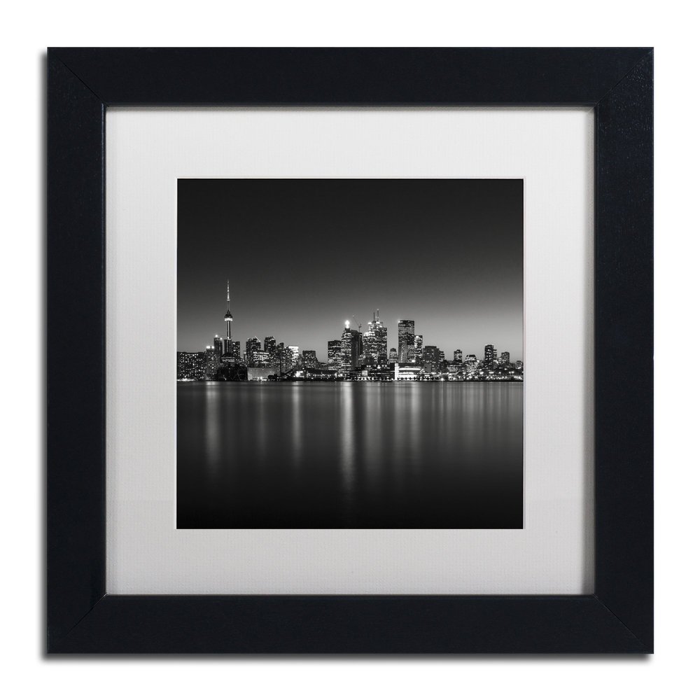 Trademark Fine Art Lights by Dave MacVicar Frame, 11 by 11", White Matte