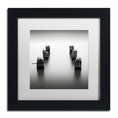 Trademark Fine Art Pillars by Dave MacVicar Frame, 11 by 11", White Matte