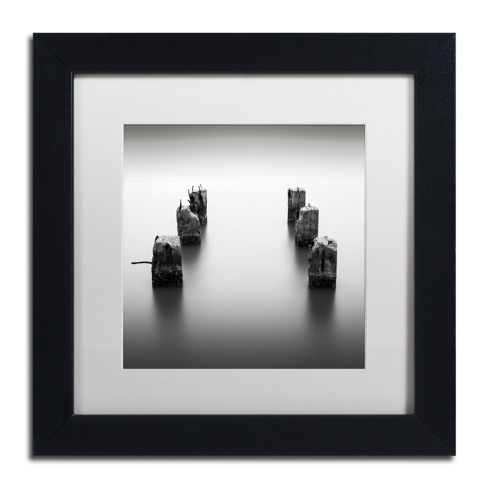 Trademark Fine Art Pillars by Dave MacVicar Frame, 11 by 11", White Matte
