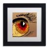 Trademark Fine Art Eye 1 by Roderick Stevens Frame, 11 by 11", White Matte view 1