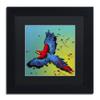 Trademark Fine Art The Raven 3 by Roderick Stevens Animals Frame, 11 by 11", Black Matte view 1