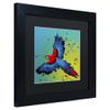 Trademark Fine Art The Raven 3 by Roderick Stevens Animals Frame, 11 by 11", Black Matte view 2