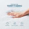 California King Size Mattress Protector Waterproof, Premium 200 GSM Terry Mattress Cover, Soft & Breathable Bed Cover, Fitted Sheet Style Stretchable Deep Pockets 17" by Utopia Bedding (White) view 2