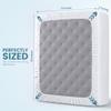 California King Size Mattress Protector Waterproof, Premium 200 GSM Terry Mattress Cover, Soft & Breathable Bed Cover, Fitted Sheet Style Stretchable Deep Pockets 17" by Utopia Bedding (White) view 4