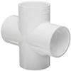 Spears 420 Series PVC Pipe Fitting, Cross, Schedule 40, 2 Socket NumberOfItems: 1 Size: 2, Model: 420-020 view 1