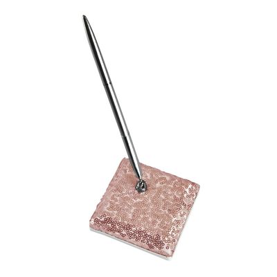 Ivy Lane Design Elsa Shiny Sequin Decorated Pen Holder, Mauve