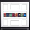 Creative Letter Art Dazzling Personalized Graduation Guest Registry Signature Mat with 6 Opening Name Collage - 20 by 20 Inch Frame Included view 1