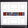 Creative Letter Art Dazzling Personalized Graduation Guest Registry Signature Mat with 6 Opening Name Collage - 20 by 20 Inch Frame Included view 2