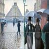 Paris Street; Rainy Day by Gustave Caillebotte - 12 Tile Art Mural, Kitchen Shower Bath Backsplash (17"w X 12.75"h - 4.25x4.25 Ceramic Tile w/Glossy Finish) view 1