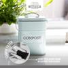 Kitchen Craft Living Nostalgia Vintage Blue Compost Bin LNCOMPBLU view 4