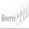 Securit Reservation Table Stands,Rserv-French (Set of 5), Acrylic, White, 5x10x4, 5cm view 1