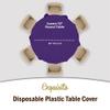 Exquisite 12-Pack Premium Plastic Tablecloth 12-Pack Premium Plastic 84-Inch Round Tablecloth - Purple view 4