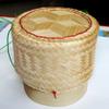 Thai Sticky Rice Basket Size 3 Inches (Pack of 6) Handmade Bamboo Rice Container view 3
