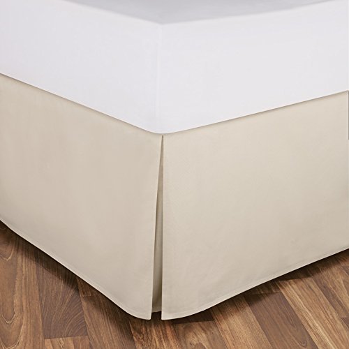 Beautiful Lenin 400 TC 400 TC 20 Inch Fall Bed Skirt (Twin XL, Ivory)