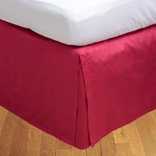400 TC 400 TC 20 Inch Fall Bed Skirt (Olympic Queen,Magenta)