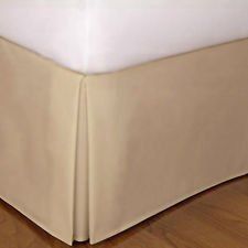 400 TC 400 TC 20 Inch Fall Bed Skirt (Queen XL, Taupe)
