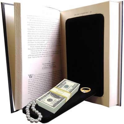 STREETWISE Large Hardbound Book Safe  Hidden Storage Book  Conceal Valuables in Plain Sight  Decoy Design