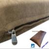 DIY Pet Bed Pillow Cover Set Heavy Duty Flat Style External Cover + Waterproof Liner for Small to Large Dogs Microsuede, Denim, Canvas or Fleece Covers Only (Brown Microsuede, 47''x29'') view 1